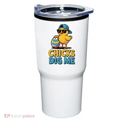 Easter Chicks Dig Me Cute Egg Hunt Tumbler