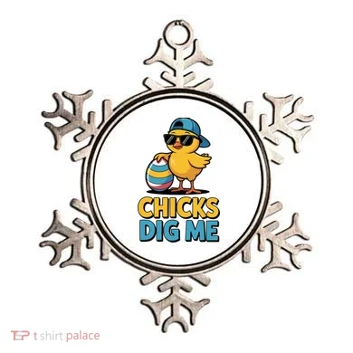 Easter Chicks Dig Me Cute Egg Hunt Ornament