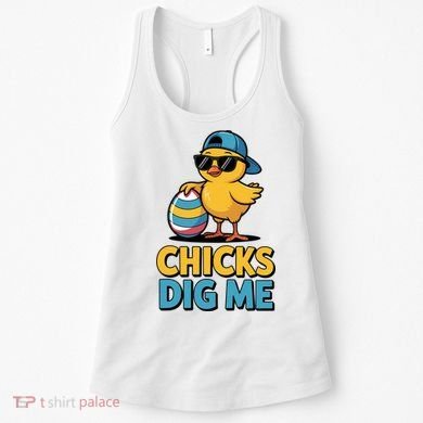Easter Chicks Dig Me Cute Egg Hunt Women's Tank Top