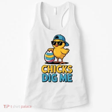 Easter Chicks Dig Me Cute Egg Hunt Women's Tank Top