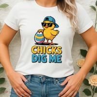 Easter Chicks Dig Me Cute Egg Hunt Women's T-Shirt thumb 2