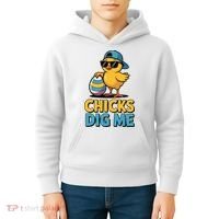 Easter Chicks Dig Me Cute Egg Hunt Kids Hoodie thumb 4
