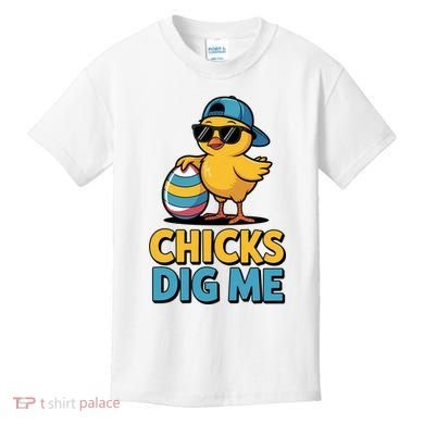 Easter Chicks Dig Me Cute Egg Hunt Kids T-Shirt