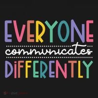 Everyone Communicate Differently Autism Special Ed Teacher Sweatshirt thumb 3