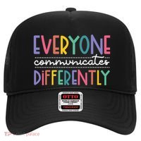 Everyone Communicate Differently Autism Special Ed Teacher Hat thumb 0
