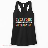 Everyone Communicates Differently Quote Women's Tank Top thumb 0
