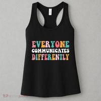 Everyone Communicates Differently Quote Women's Tank Top thumb 3