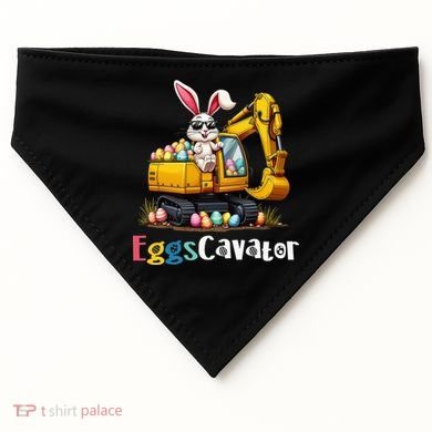 Eggs Cavator Easter Bunny Excavator Easter USA-Made Doggie Bandana