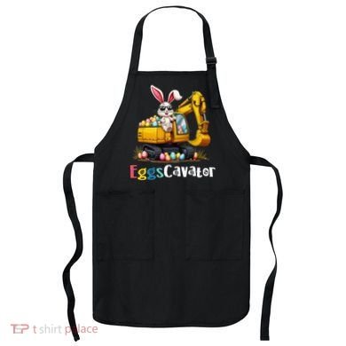 Eggs Cavator Easter Bunny Excavator Easter Apron