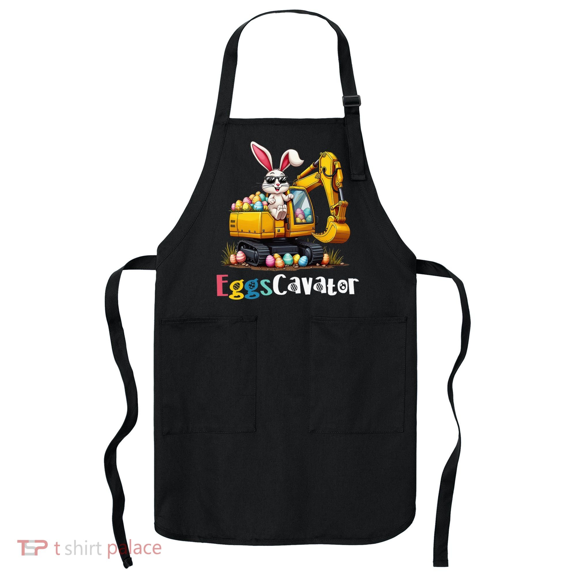 Eggs Cavator Easter Bunny Excavator Easter Apron