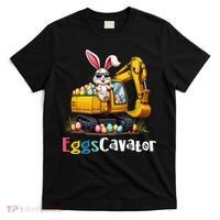 Eggs Cavator Easter Bunny Excavator Easter T-Shirt thumb 0