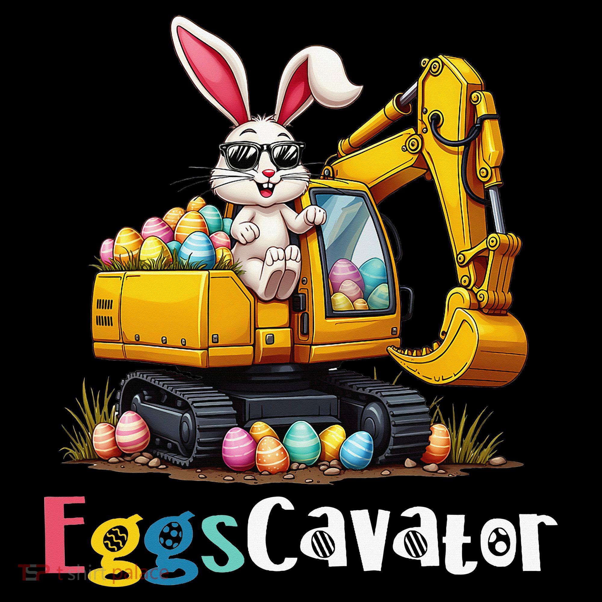Eggs Cavator Easter Bunny Excavator Easter Backpack