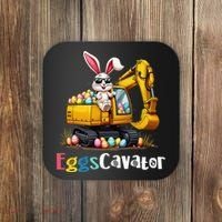 Eggs Cavator Easter Bunny Excavator Easter Coaster thumb 0