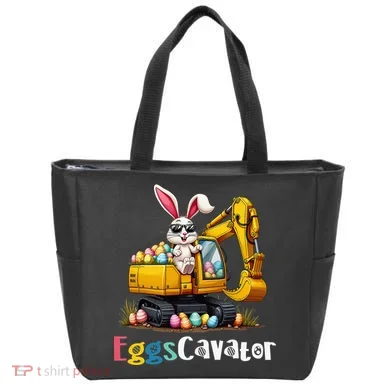 Eggs Cavator Easter Bunny Excavator Easter Tote Bag