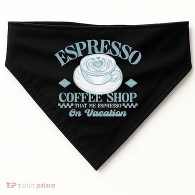 Espresso Coffee USA-Made Doggie Bandana