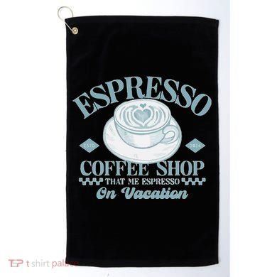 Espresso Coffee Golf Towel