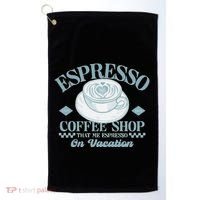 Espresso Coffee Golf Towel thumb 0