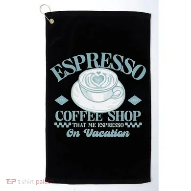 Espresso Coffee Golf Towel