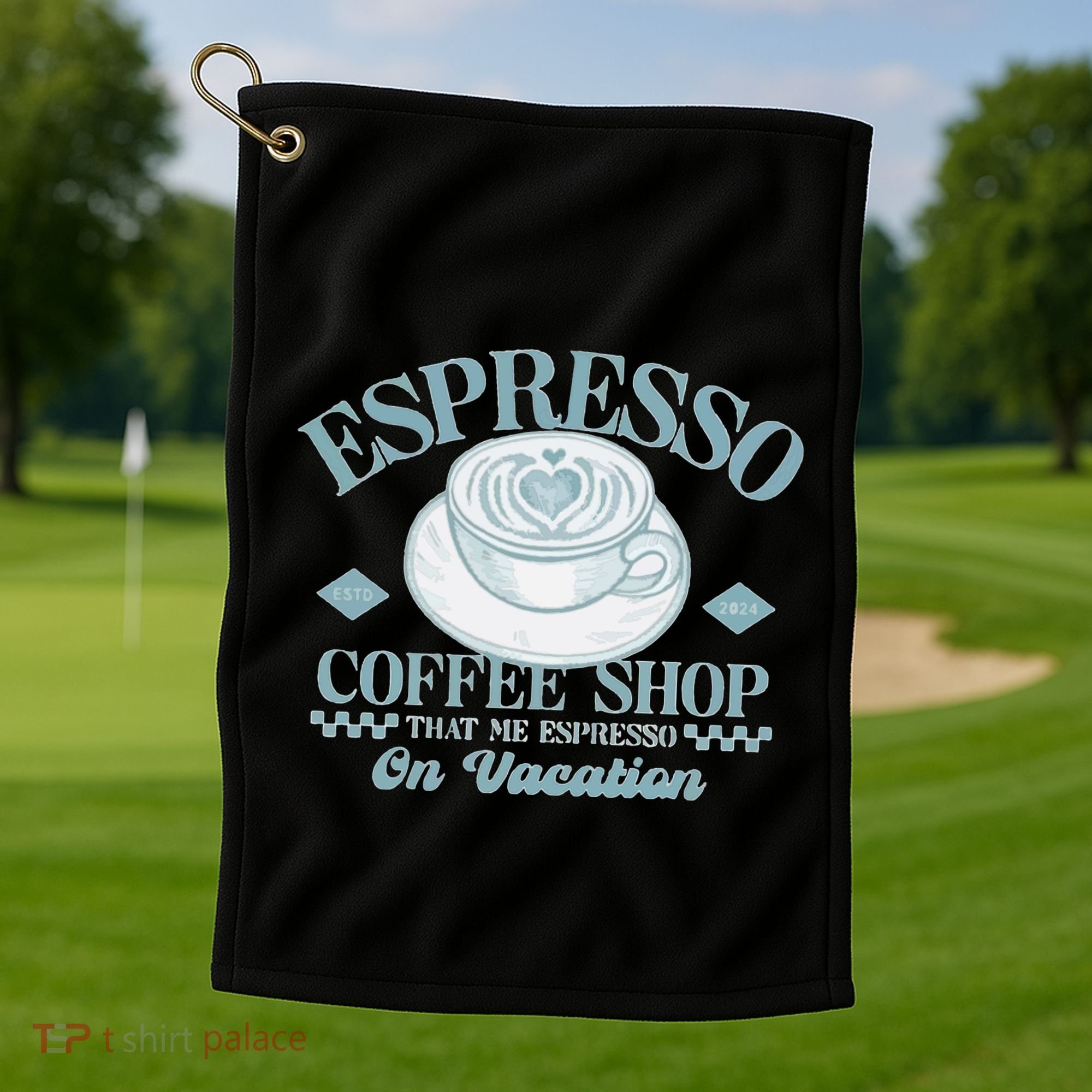 Espresso Coffee Golf Towel