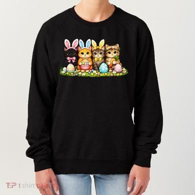 Easter Cats Ears Bunny Eggs Women's Sweatshirt