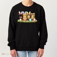 Easter Cats Ears Bunny Eggs Women's Sweatshirt thumb 0