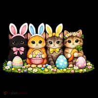 Easter Cats Ears Bunny Eggs Apron thumb 3