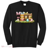 Easter Cats Ears Bunny Eggs Sweatshirt thumb 0