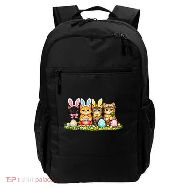 Easter Cats Ears Bunny Eggs Backpack