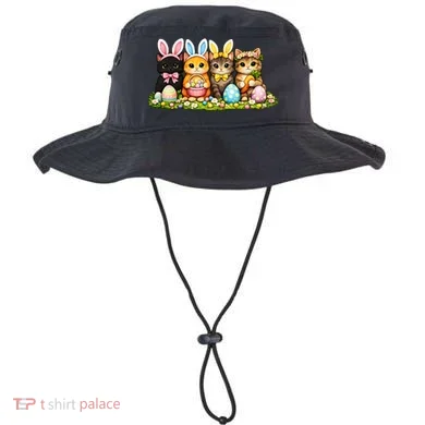 Easter Cats Ears Bunny Eggs Bucket Hat