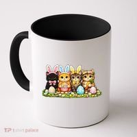 Easter Cats Ears Bunny Eggs Coffee Mug thumb 0