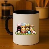 Easter Cats Ears Bunny Eggs Coffee Mug thumb 4