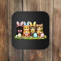 Easter Cats Ears Bunny Eggs Coaster thumb 0