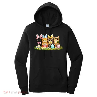 Easter Cats Ears Bunny Eggs Women's Hoodie