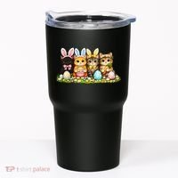 Easter Cats Ears Bunny Eggs Tumbler thumb 0