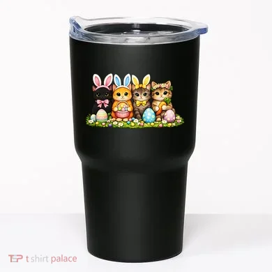 Easter Cats Ears Bunny Eggs Tumbler