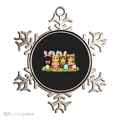 Easter Cats Ears Bunny Eggs Ornament