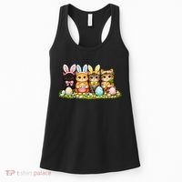 Easter Cats Ears Bunny Eggs Women's Tank Top thumb 0