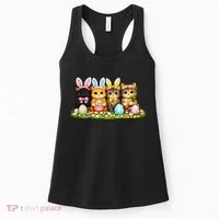 Easter Cats Ears Bunny Eggs Women's Tank Top thumb 0