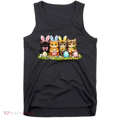 Easter Cats Ears Bunny Eggs Tank Top