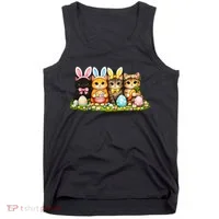 Easter Cats Ears Bunny Eggs Tank Top thumb 0