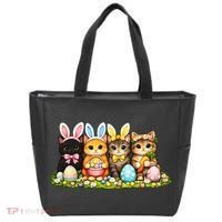 Easter Cats Ears Bunny Eggs Tote Bag thumb 0