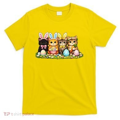 Easter Cats Ears Bunny Eggs T-Shirt