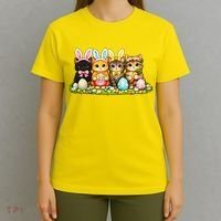 Easter Cats Ears Bunny Eggs T-Shirt thumb 4
