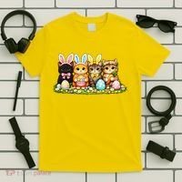 Easter Cats Ears Bunny Eggs T-Shirt thumb 5