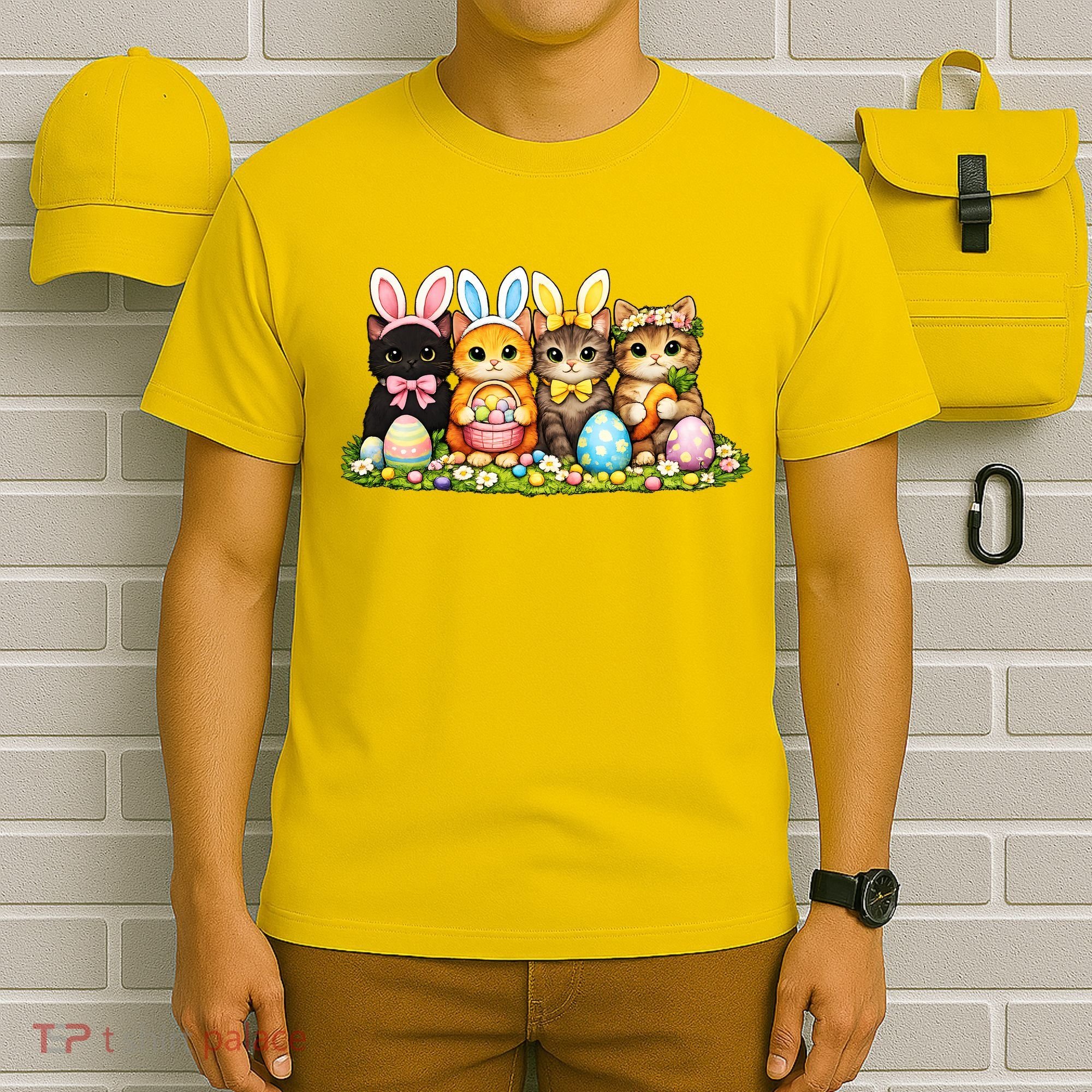 Easter Cats Ears Bunny Eggs T-Shirt