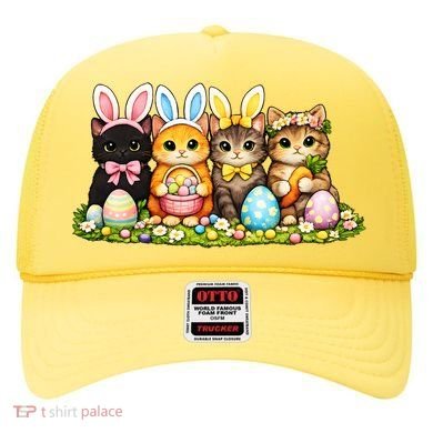 Easter Cats Ears Bunny Eggs Hat