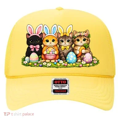 Easter Cats Ears Bunny Eggs Hat