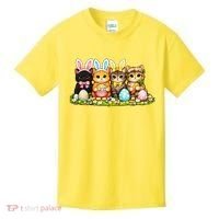 Easter Cats Ears Bunny Eggs Kids T-Shirt thumb 0