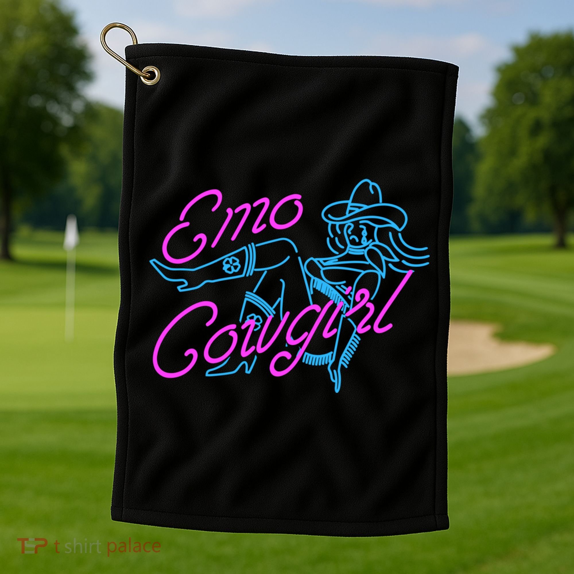 Emo Cowgirl Golf Towel