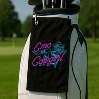 Emo Cowgirl Golf Towel thumb 2